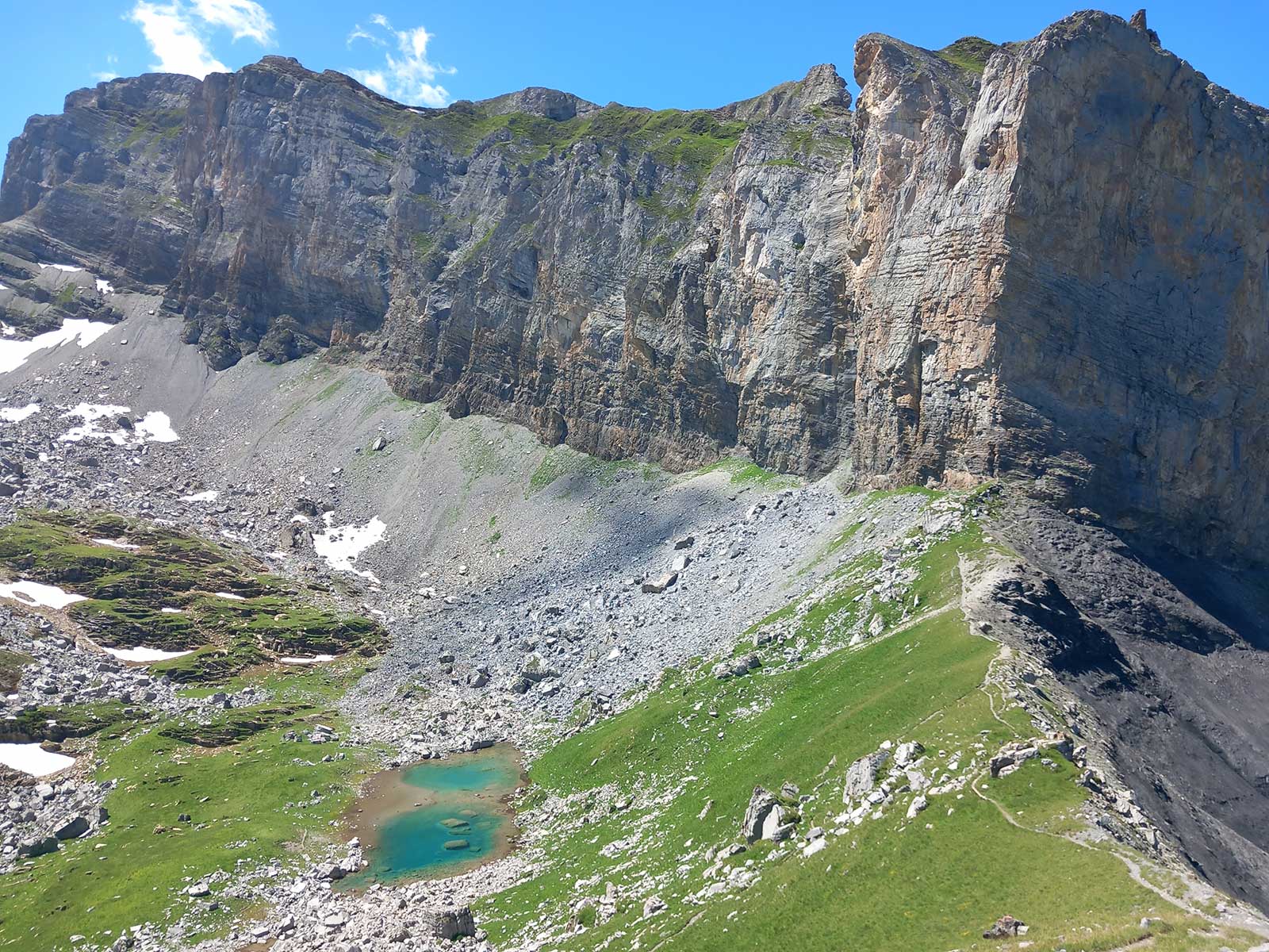 Mountain - Cliff - Alpine Lake - Hiking